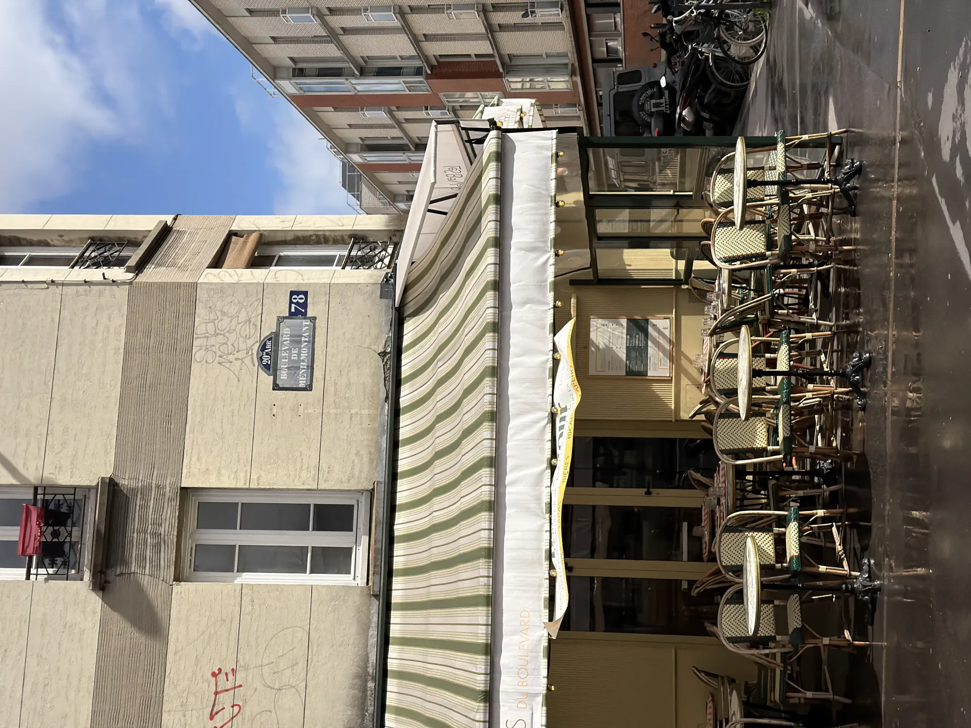 Terrasse des Bavards du Boulevard, bistrot Ménilmontant Paris 20e